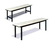 Somos especialistas en bancos metalicos con tablero de melamina para vestuarios. Bancos metalicos con tablero de melamina para vestuarios.