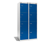 Taquillas metalicas fenolicas de ancho 450 y 4 puertas.